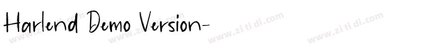 Harlend Demo Version字体转换